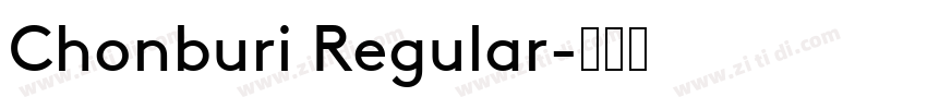 Chonburi Regular字体转换